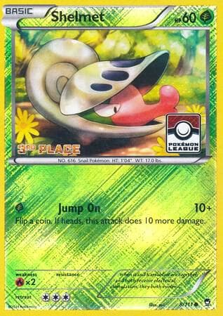 Shelmet - 8/111 (Pokemon League) [3rd Place] — League & Championship Cards 8 Pokémon card