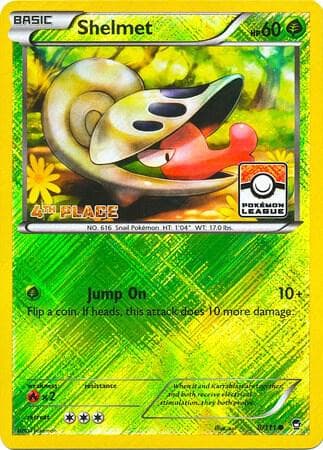 Shelmet - 8/111 (Pokemon League) [4th Place] — League & Championship Cards 8 Pokémon card