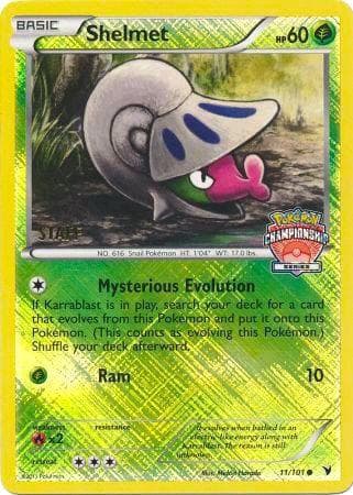 Shelmet 11/101 (Championship Series) [Staff] — League & Championship Cards 11 Pokémon card