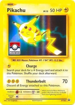 Pikachu - XY202 (Pokemon League) — League & Championship Cards XY202 Pokémon card