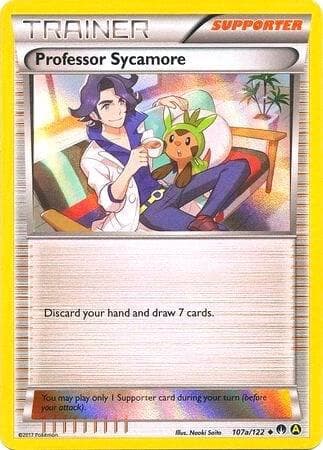 Professor Sycamore - 107a/122 (Holofoil) — Alternate Art Promos 107a Pokémon card