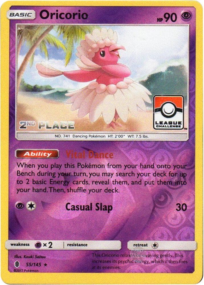 Oricorio - 55/145 (League Challenge) [2nd Place] — League & Championship Cards 55 Pokémon card