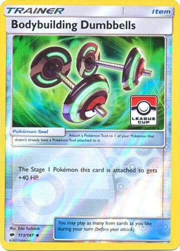 Bodybuilding Dumbbells - 113/147 (League Cup) — League & Championship Cards 113 Pokémon card