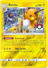 Raichu - 41/147 (League Challenge) [1st Place] — League & Championship Cards 41