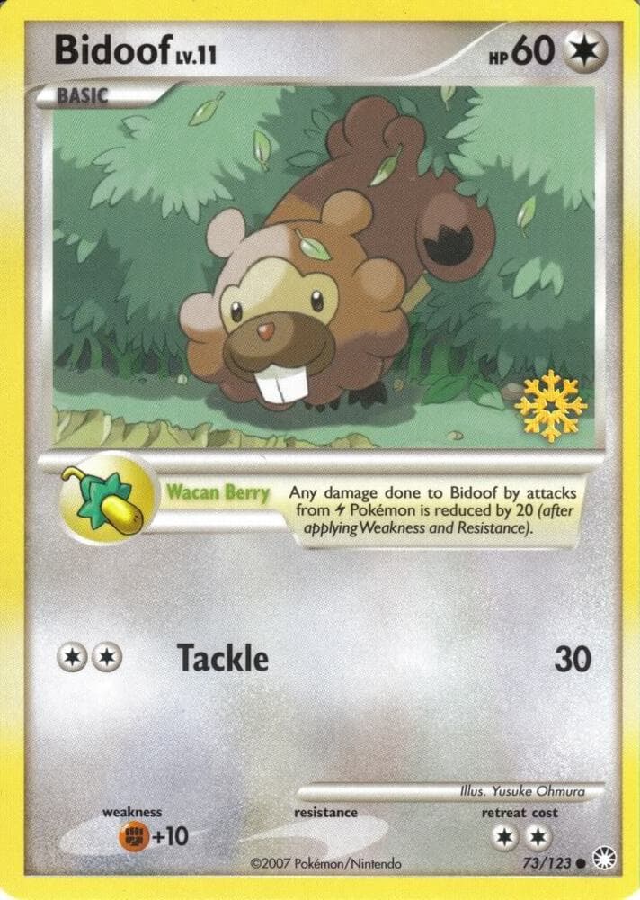 Bidoof — Countdown Calendar Promos 73 Pokémon card
