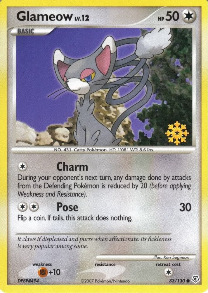 Glameow 83/130 — Countdown Calendar Promos 83 Pokémon card