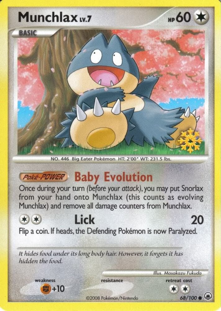Munchlax — Countdown Calendar Promos 68 Pokémon card