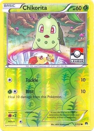 Chikorita - 1/122 (Pokemon League) — League & Championship Cards 1 Pokémon card