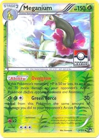 Meganium - 3/122 (Pokemon League) — League & Championship Cards 3 Pokémon card