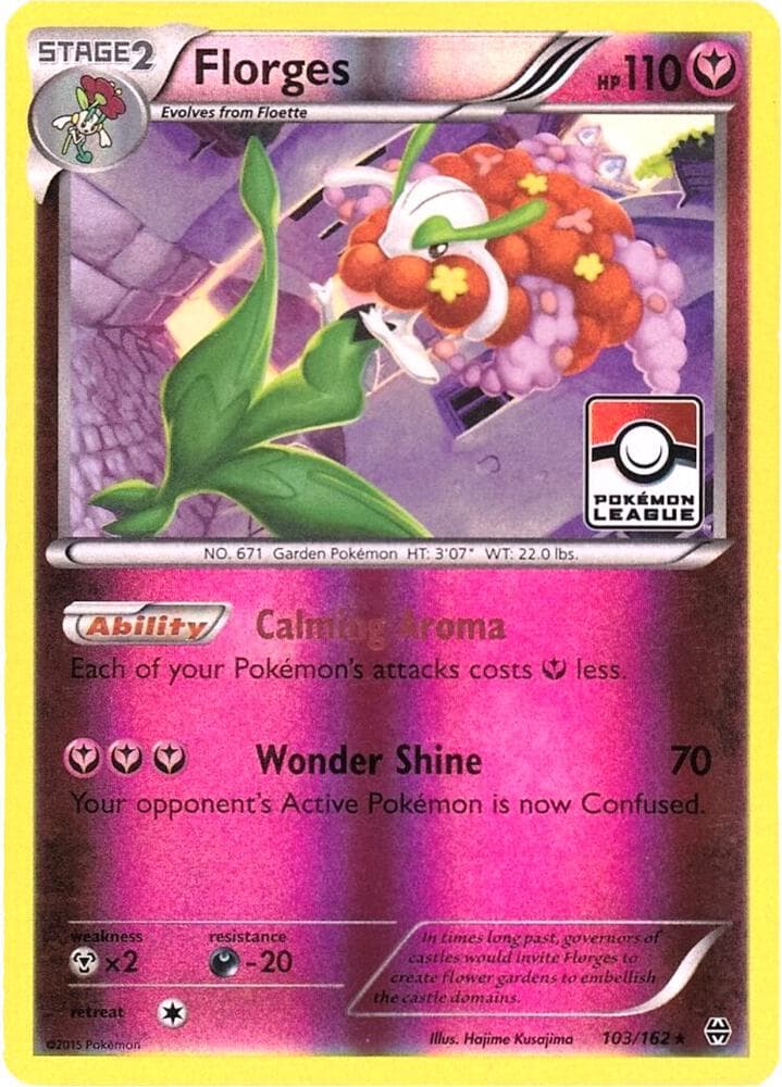 Florges - 103/162 (Pokemon League) — League & Championship Cards 103 Pokémon card