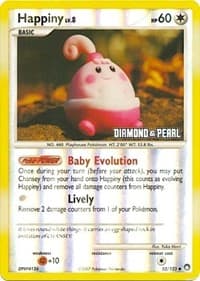 Happiny - 52/123 [Diamond & Pearl] — Burger King Promos 52
