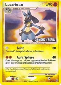 Lucario - 6/130 [Diamond & Pearl] — Burger King Promos 6