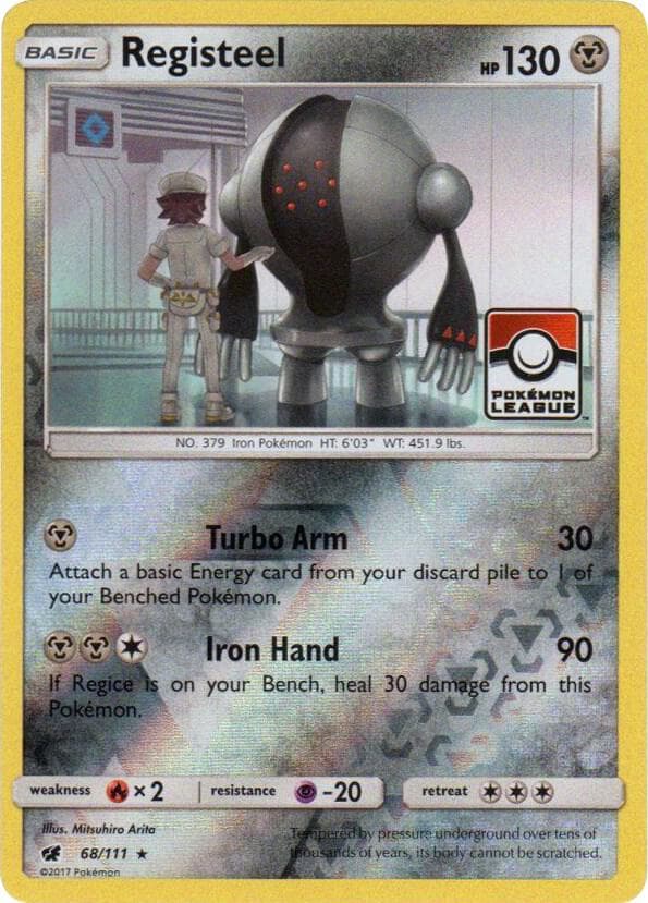 Registeel - 68/111 (Pokemon League) — League & Championship Cards 68 Pokémon card