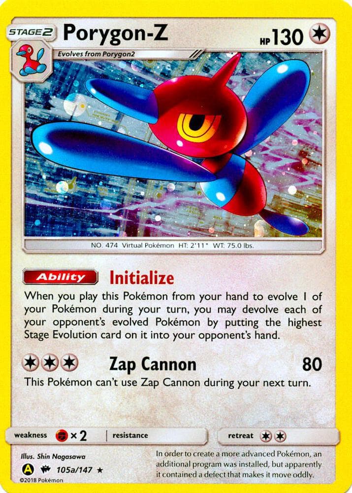 Porygon-Z — Alternate Art Promos 105a Pokémon card
