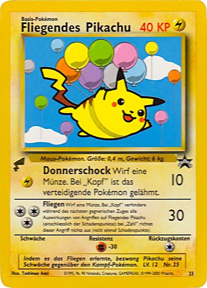 Pikachu (Flying) — Pikachu World Collection Promos 25 Pokémon card