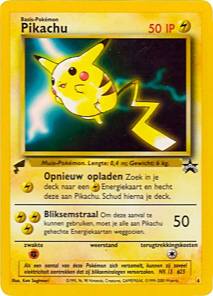 Pikachu (Movie) — Pikachu World Collection Promos 4 Pokémon card