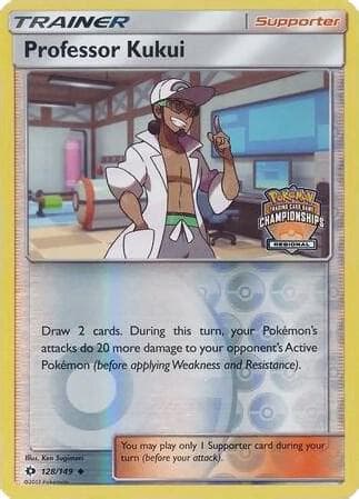 Professor Kukui - 128/149 (Regional Championships) — League & Championship Cards 128 Pokémon card