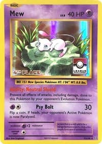Mew - 53/108 (League Challenge) [4th Place] — League & Championship Cards 53 Pokémon card