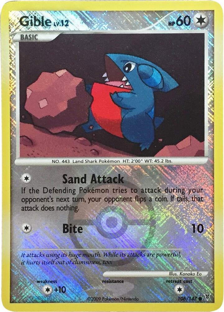 Gible - 106/147 (Championship Promo) — League & Championship Cards 106 Pokémon card