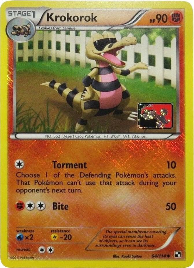 Krokorok - 64/114 (League Promo) — League & Championship Cards 64 Pokémon card