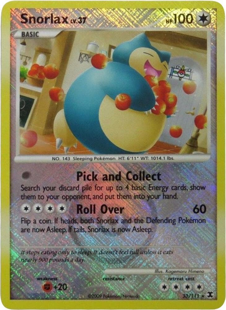 Snorlax - 33/111 (League Promo) — League & Championship Cards 33 Pokémon card