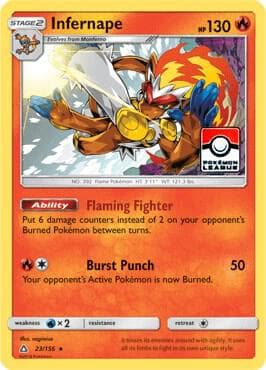 Infernape - 23/156 (Pokemon League) — League & Championship Cards 23 Pokémon card