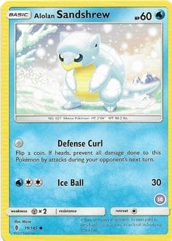 Alolan Sandshrew (14) — SM Trainer Kit: Alolan Sandslash & Alolan Ninetales 19 Pokémon card
