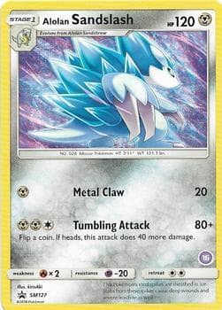 Alolan Sandslash (16) — SM Trainer Kit: Alolan Sandslash & Alolan Ninetales SM127 Pokémon card