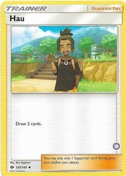 Hau (19) (Alolan Sandslash Half-Deck) — SM Trainer Kit: Alolan Sandslash & Alolan Ninetales 120 Pokémon card