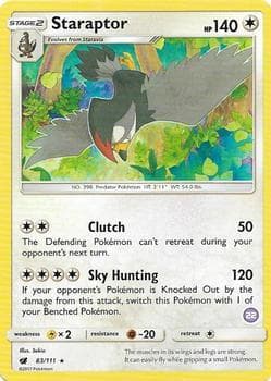 Staraptor (22) — SM Trainer Kit: Alolan Sandslash & Alolan Ninetales 83 Pokémon card