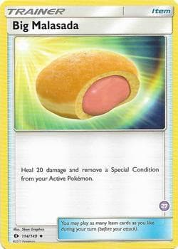 Big Malasada (27) — SM Trainer Kit: Alolan Sandslash & Alolan Ninetales 114 Pokémon card