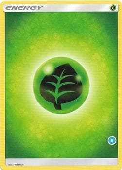 Grass Energy (5) — SM Trainer Kit: Alolan Sandslash & Alolan Ninetales 5 Pokémon card