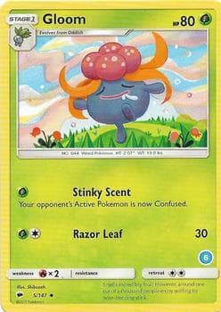 Gloom (6) — SM Trainer Kit: Alolan Sandslash & Alolan Ninetales 5 Pokémon card