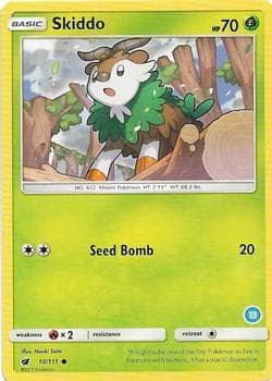 Skiddo (13) — SM Trainer Kit: Alolan Sandslash & Alolan Ninetales 10 Pokémon card