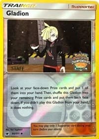 Gladion - 95/111 (Regional Championships) [Staff] — League & Championship Cards 95 Pokémon card