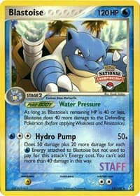 Blastoise - 14/100 (National Championships) [Staff] — League & Championship Cards 14