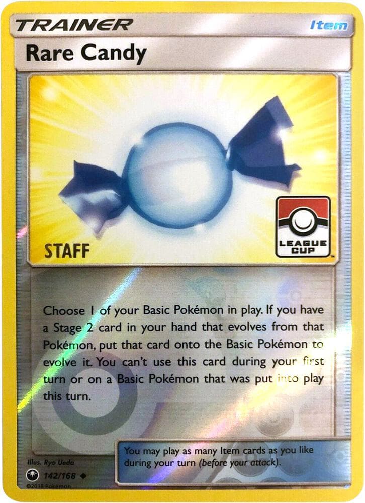 Rare Candy - 142/168 (League Cup) [Staff] — League & Championship Cards 142 Pokémon card