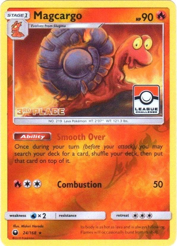 Magcargo - 24/168 (Pokemon League) [3rd Place] — League & Championship Cards 24 Pokémon card