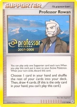 Professor Rowan (2007) — Professor Program Promos 112 Pokémon card