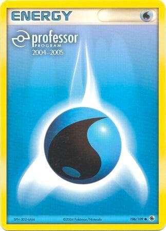 Water Energy (2004-2005) — Professor Program Promos 106 Pokémon card