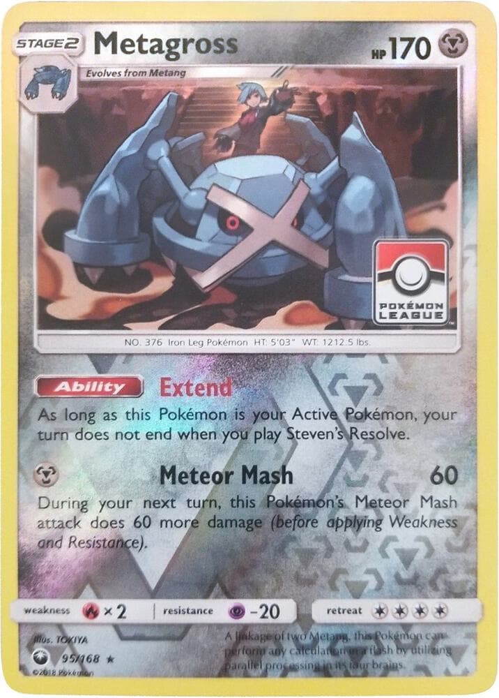 Metagross - 95/168 (Pokemon League) — League & Championship Cards 95 Pokémon card