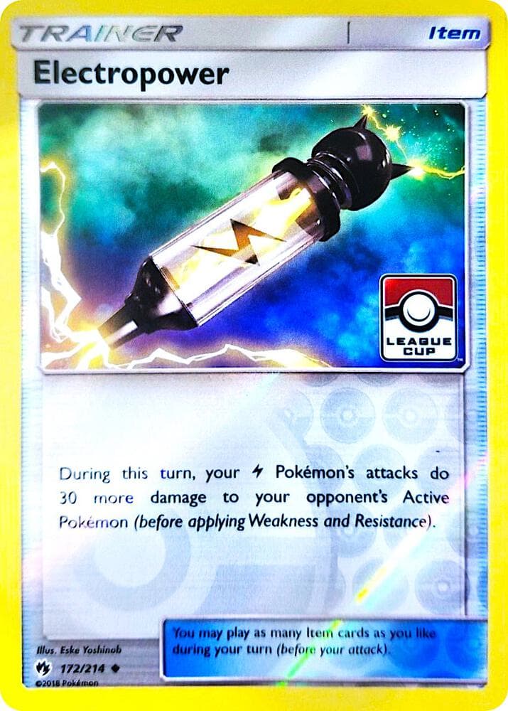 Electropower - 172/214 (League Cup) — League & Championship Cards 172 Pokémon card