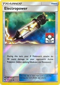 Electropower - 172/214 (League Cup) [Staff] — League & Championship Cards 172 Pokémon card