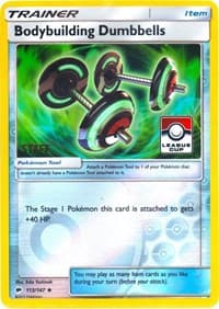 Bodybuilding Dumbbells - 113/147 (League Cup) [Staff] — League & Championship Cards 113 Pokémon card