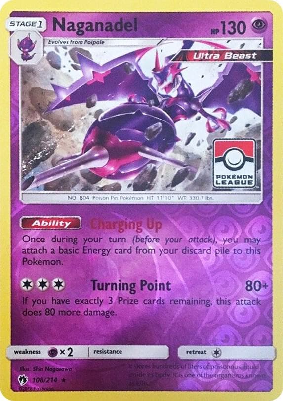 Naganadel - 108/214 (Pokemon League) — League & Championship Cards 108 Pokémon card