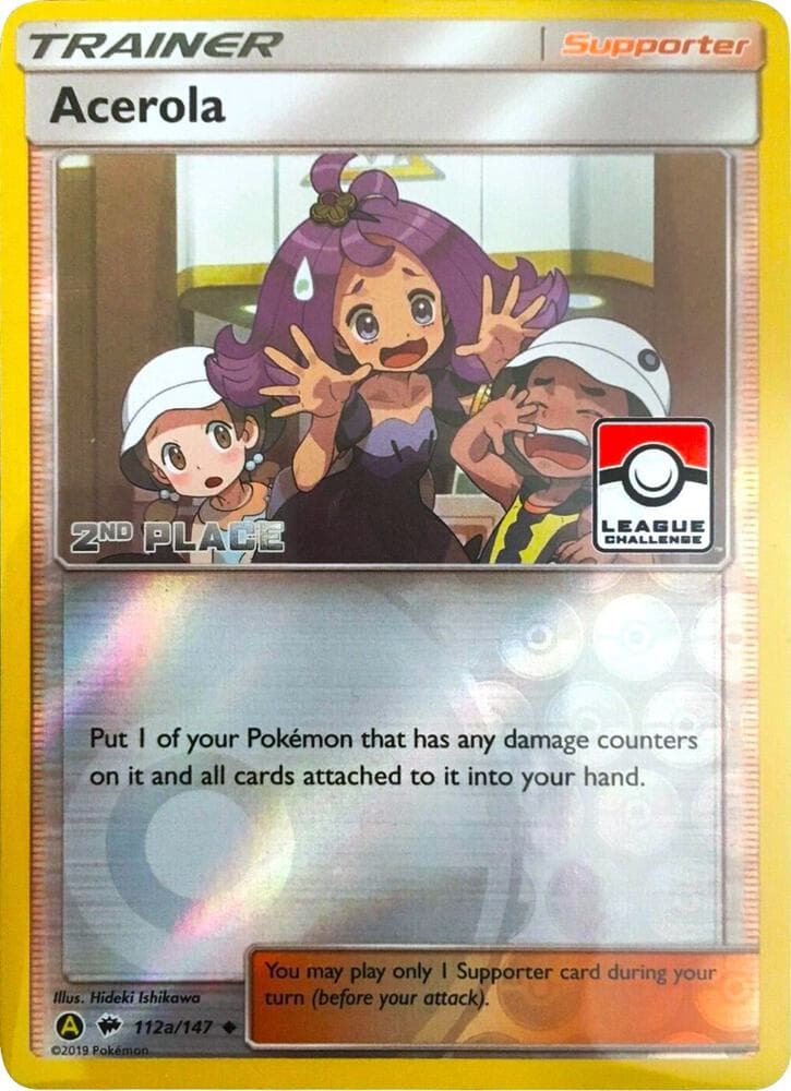 Acerola - 112a/147 (League Challenge) [2nd Place] — League & Championship Cards 112a Pokémon card