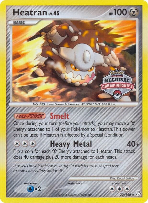 Heatran - 30/146 (Regional Championships) — League & Championship Cards 30 Pokémon card