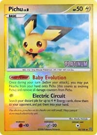 Pichu - 45/106 [Platinum] — Burger King Promos 45