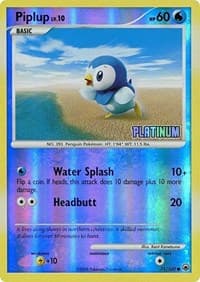 Piplup - 71/100 [Platinum] — Burger King Promos 71