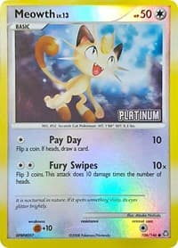 Meowth - 106/146 [Platinum] — Burger King Promos 106